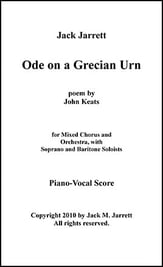 Ode on a Grecian Urn (Score) SATB Vocal Score cover